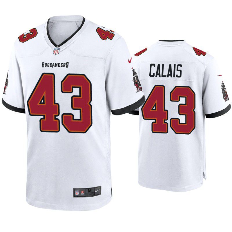 Men Tampa Bay Buccaneers #43 Raymond Calais Nike White Game NFL Jersey